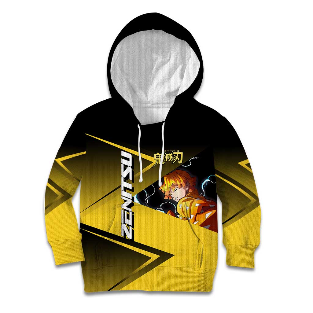 Zenitsu Agatsuma Thunder Smash Kid Hoodie Sporty Anime Mashup Style