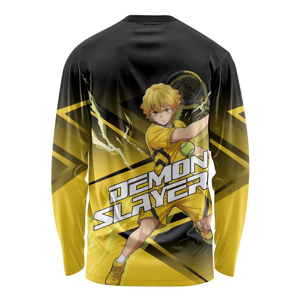 Zenitsu Agatsuma Thunder Smash Long Sleeve Shirt Sporty Anime Mashup Style