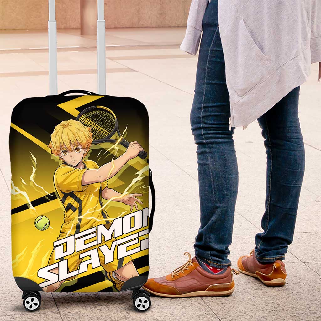 Zenitsu Agatsuma Thunder Smash Luggage Cover Sporty Anime Mashup Style
