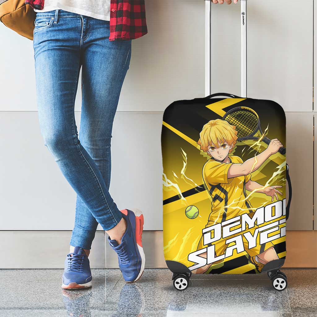 Zenitsu Agatsuma Thunder Smash Luggage Cover Sporty Anime Mashup Style