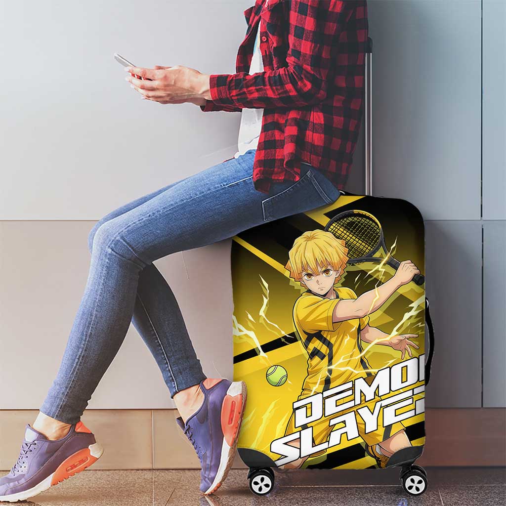 Zenitsu Agatsuma Thunder Smash Luggage Cover Sporty Anime Mashup Style
