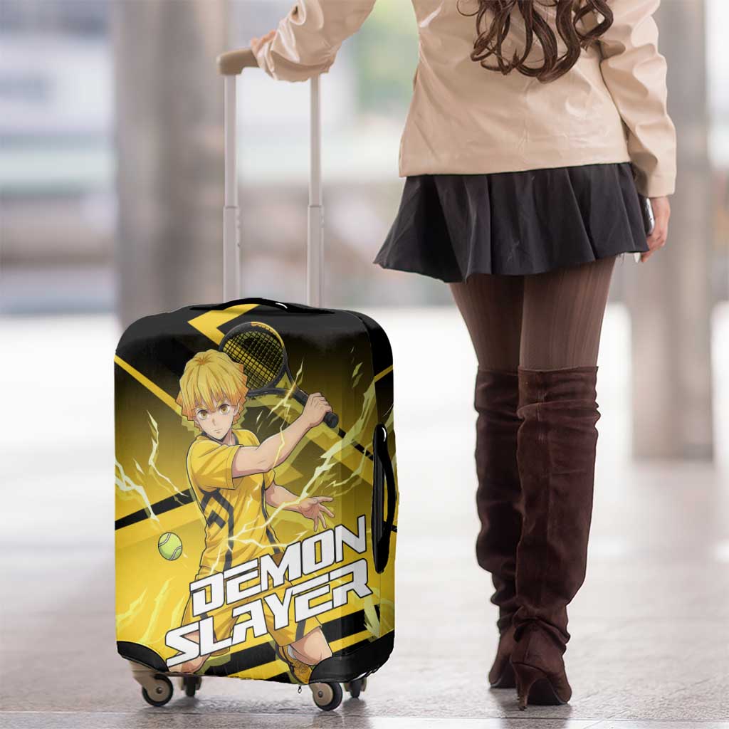 Zenitsu Agatsuma Thunder Smash Luggage Cover Sporty Anime Mashup Style