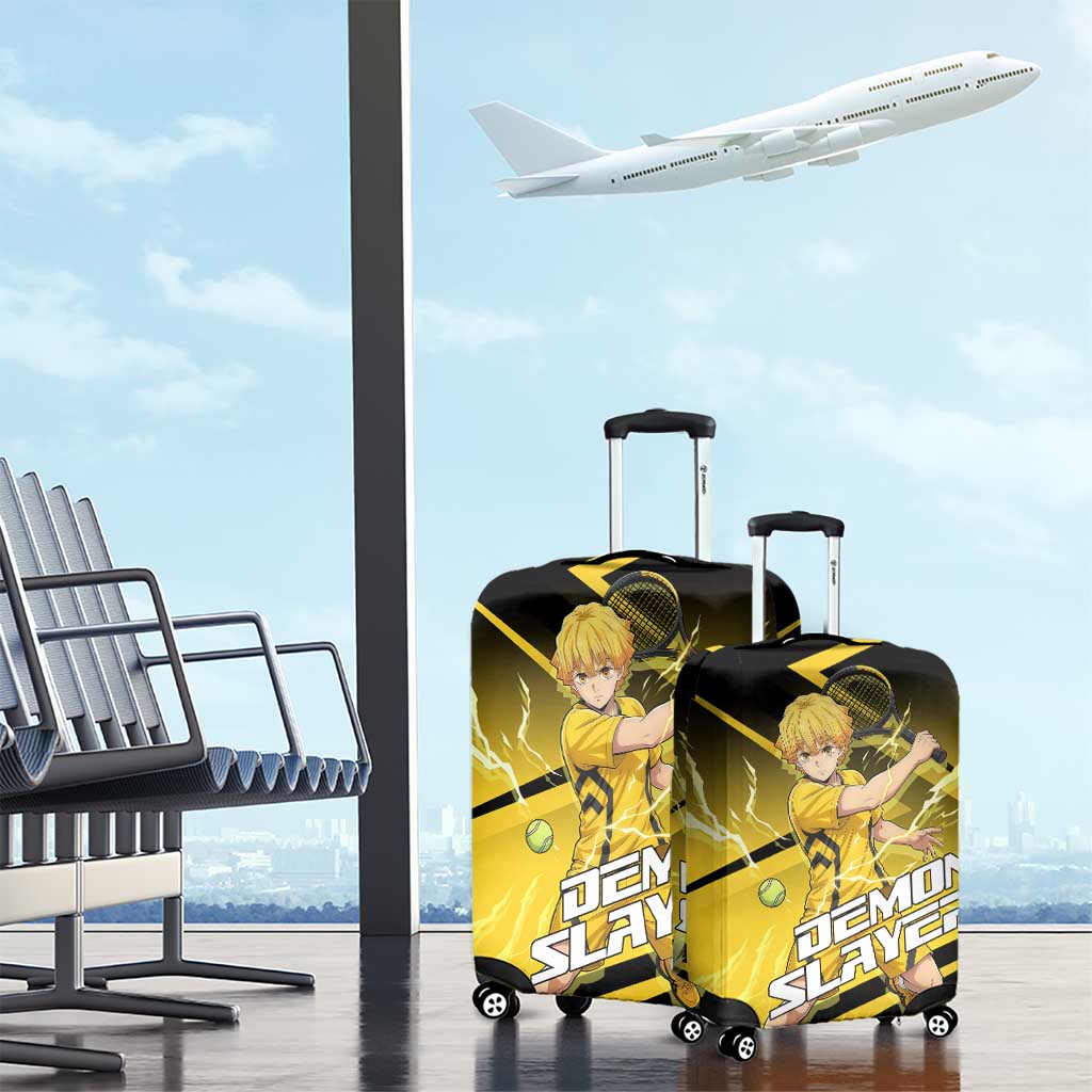 Zenitsu Agatsuma Thunder Smash Luggage Cover Sporty Anime Mashup Style