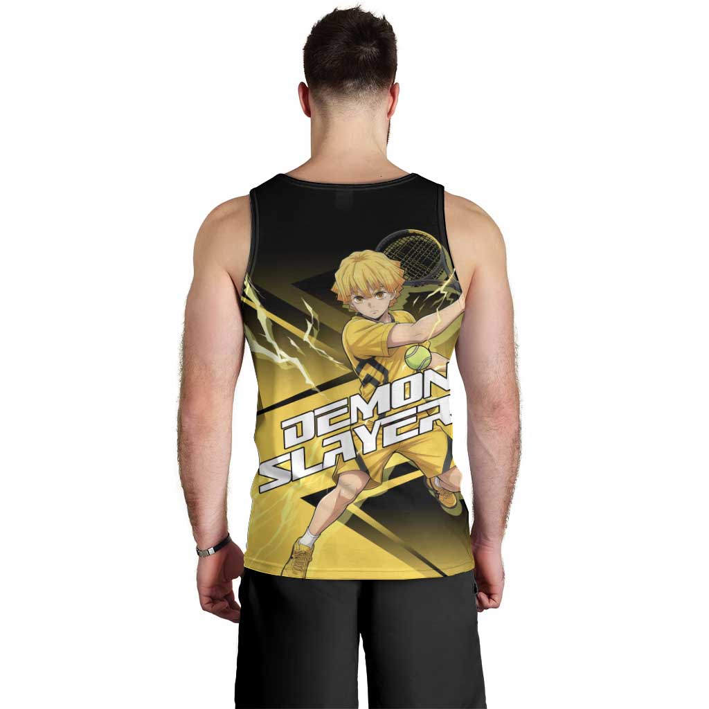 Zenitsu Agatsuma Thunder Smash Men Tank Top Sporty Anime Mashup Style