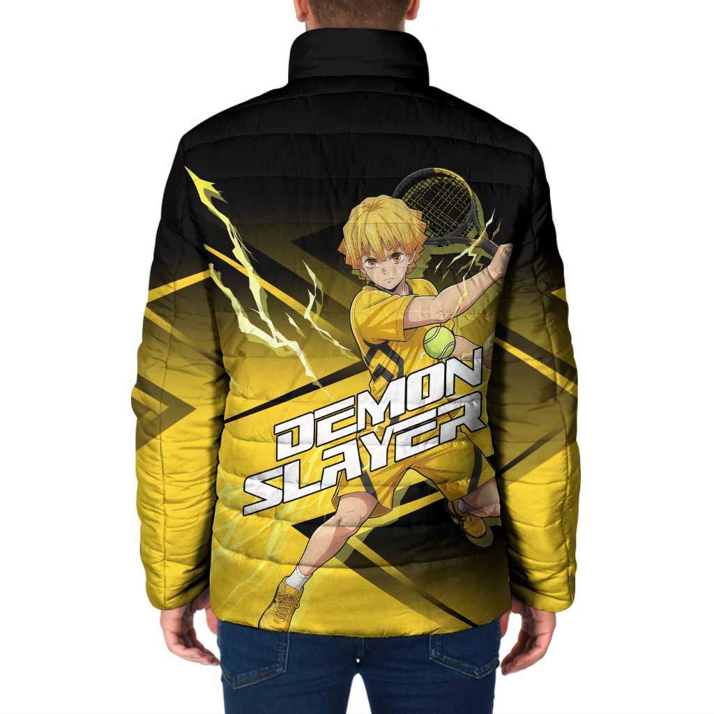 Zenitsu Agatsuma Thunder Smash Padded Jacket Sporty Anime Mashup Style