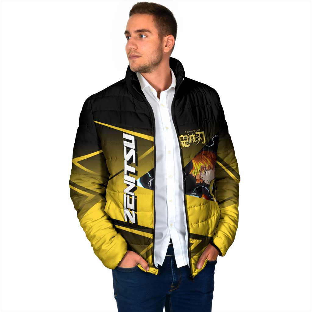Zenitsu Agatsuma Thunder Smash Padded Jacket Sporty Anime Mashup Style