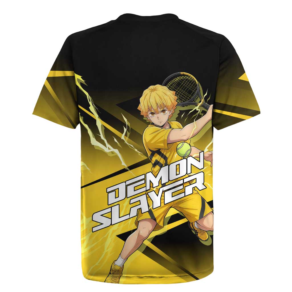 Zenitsu Agatsuma Thunder Smash Rugby Jersey Sporty Anime Mashup Style