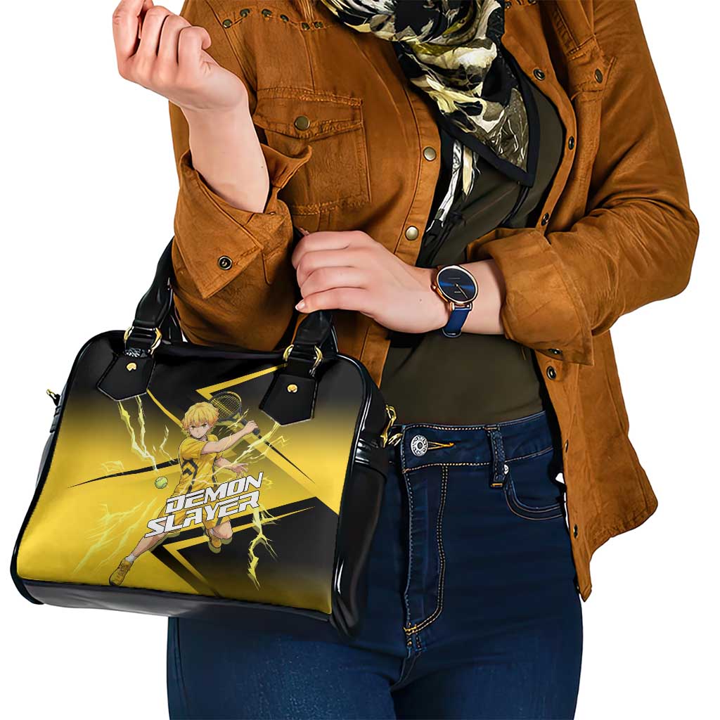 Zenitsu Agatsuma Thunder Smash Shoulder Handbag Sporty Anime Mashup Style