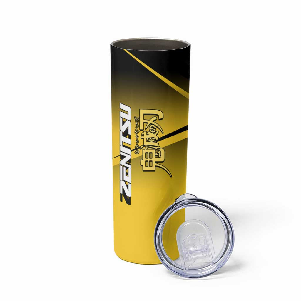 Zenitsu Agatsuma Thunder Smash Skinny Tumbler Sporty Anime Mashup Style