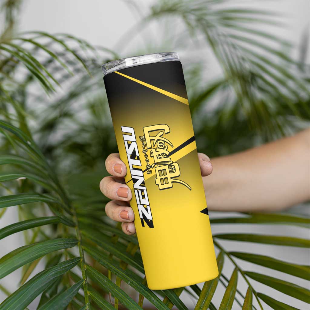Zenitsu Agatsuma Thunder Smash Skinny Tumbler Sporty Anime Mashup Style
