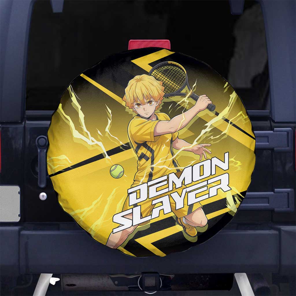 Zenitsu Agatsuma Thunder Smash Spare Tire Cover Sporty Anime Mashup Style