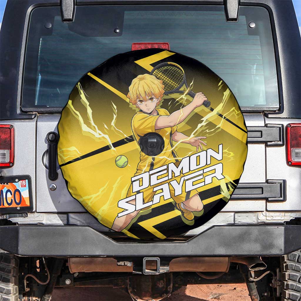 Zenitsu Agatsuma Thunder Smash Spare Tire Cover Sporty Anime Mashup Style