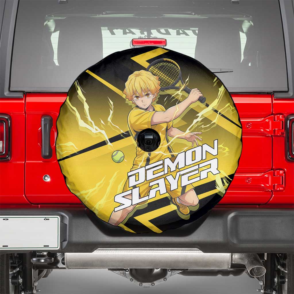 Zenitsu Agatsuma Thunder Smash Spare Tire Cover Sporty Anime Mashup Style