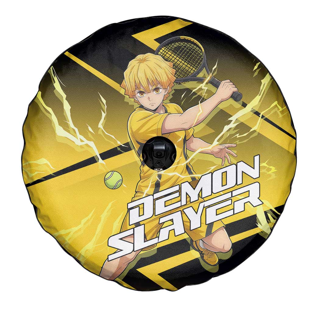 Zenitsu Agatsuma Thunder Smash Spare Tire Cover Sporty Anime Mashup Style