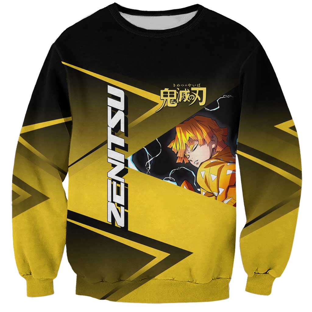 Zenitsu Agatsuma Thunder Smash Sweatshirt Sporty Anime Mashup Style