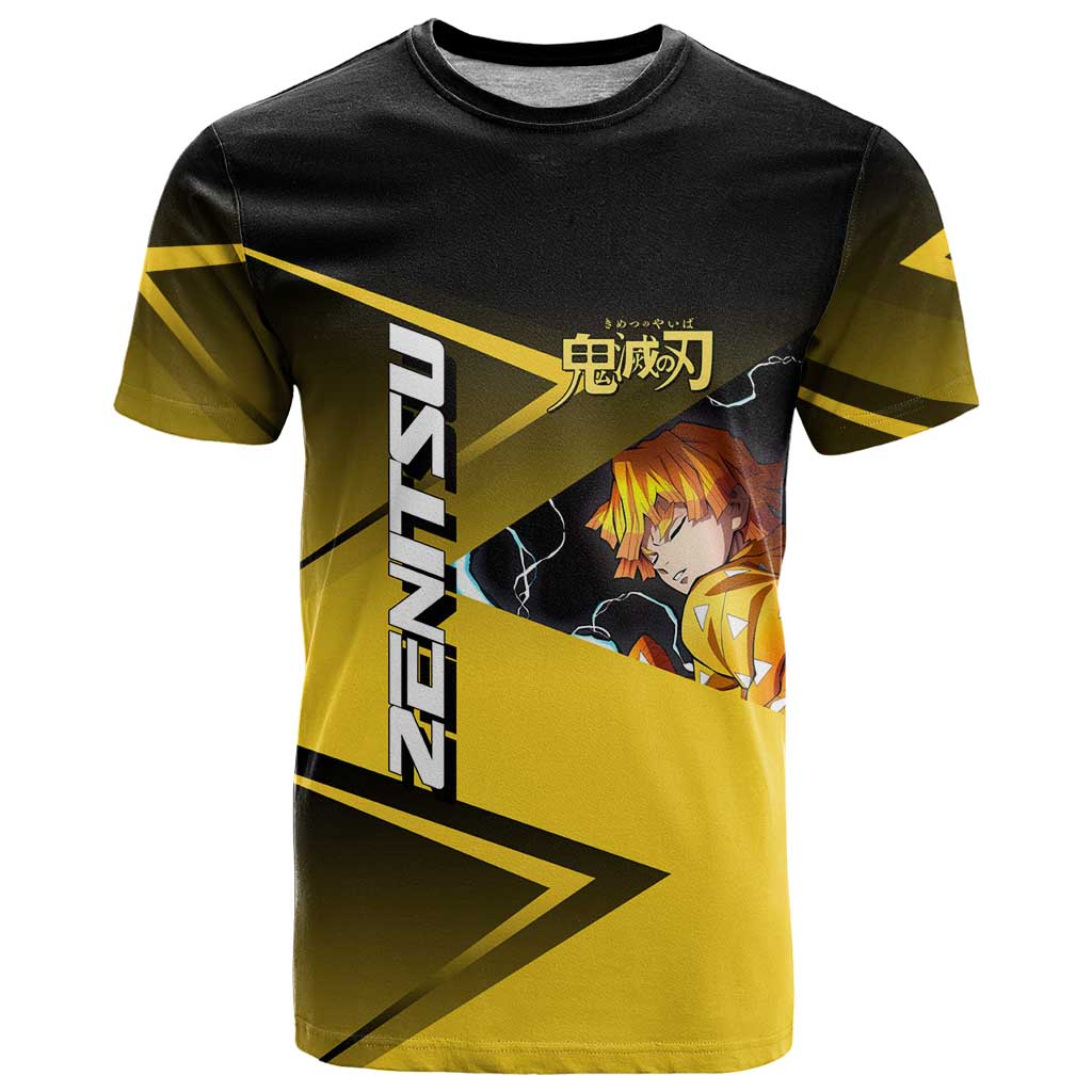 Zenitsu Agatsuma Thunder Smash T Shirt Sporty Anime Mashup Style
