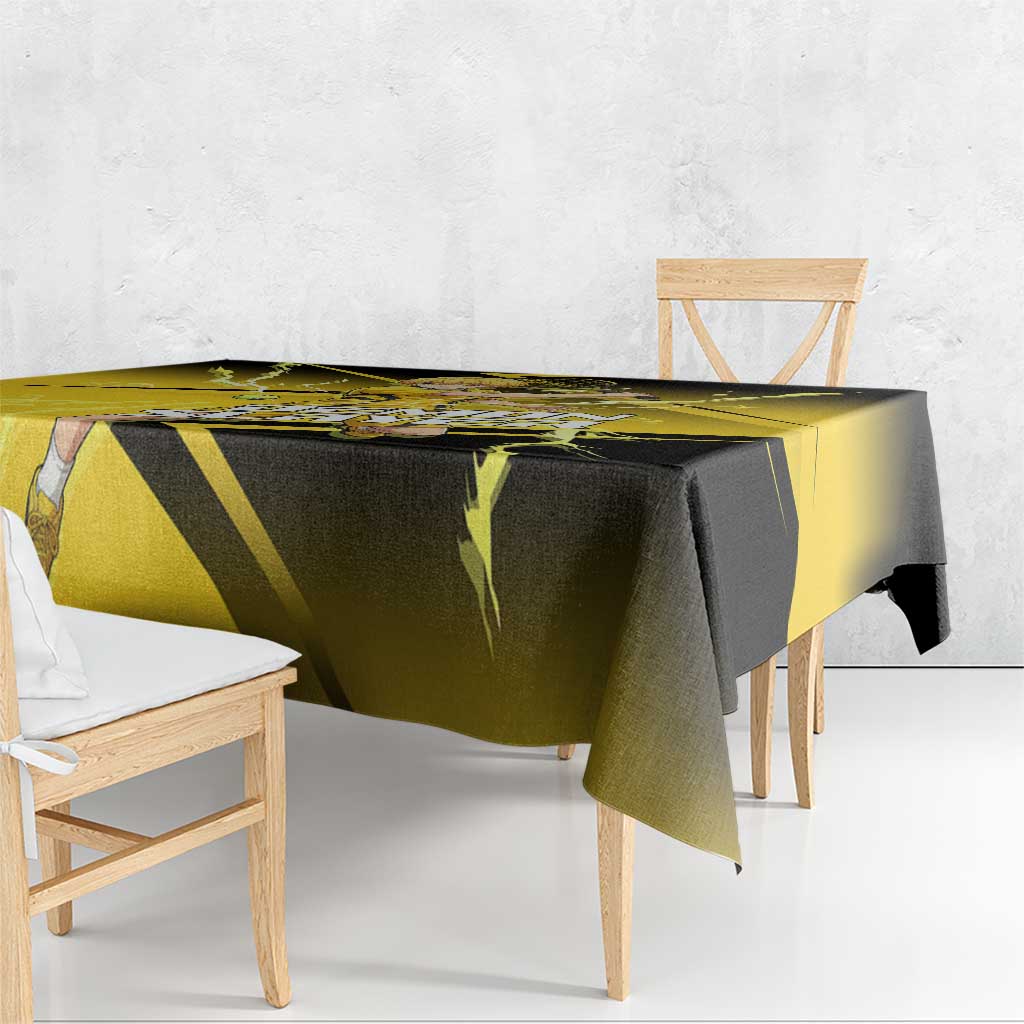 Zenitsu Agatsuma Thunder Smash Tablecloth Sporty Anime Mashup Style