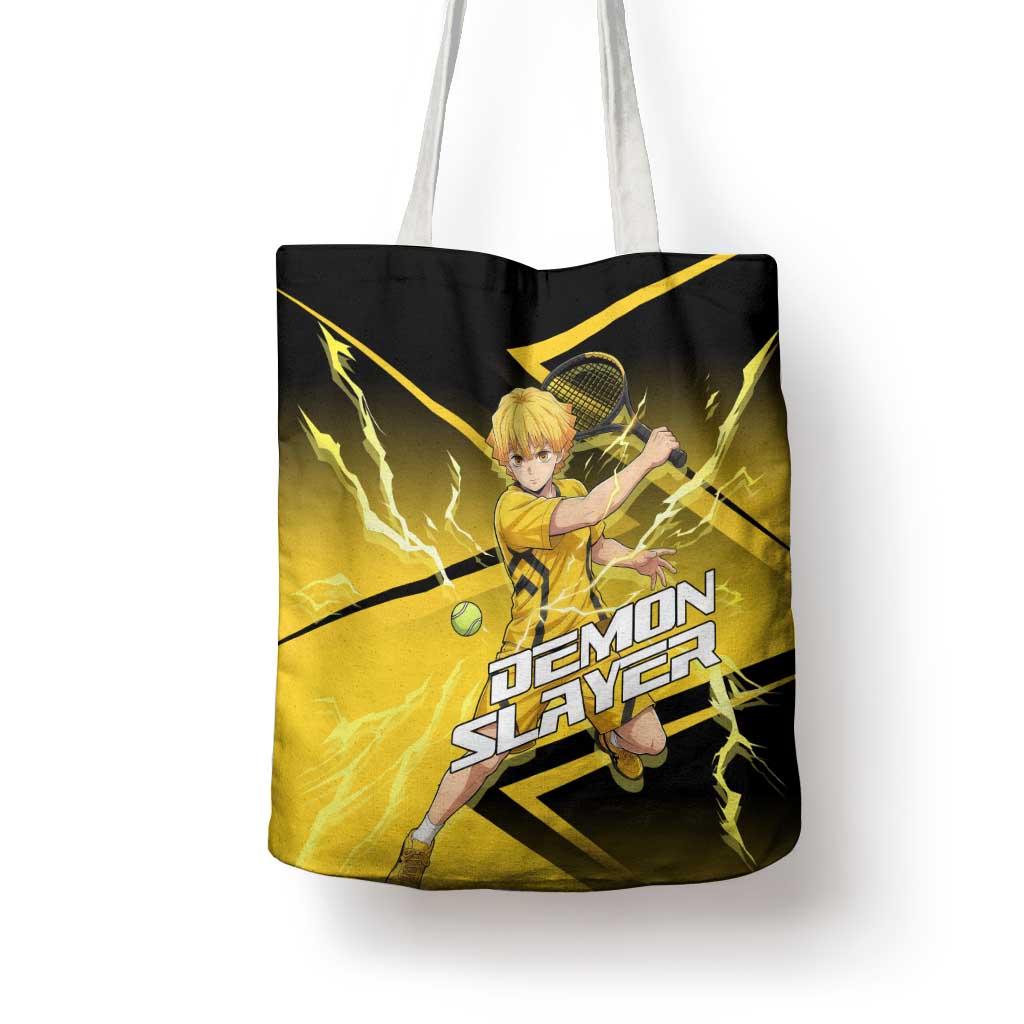 Zenitsu Agatsuma Thunder Smash Tote Bag Sporty Anime Mashup Style