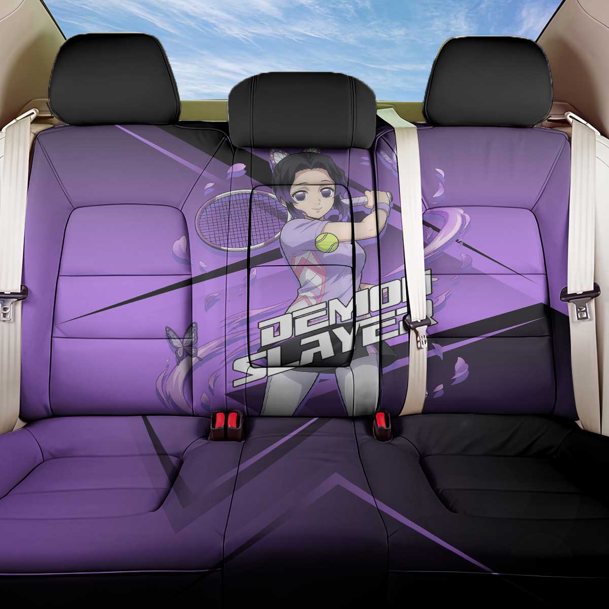 Shinobu Kocho Insect Rally Back Car Seat Cover Sporty Anime Mashup Style