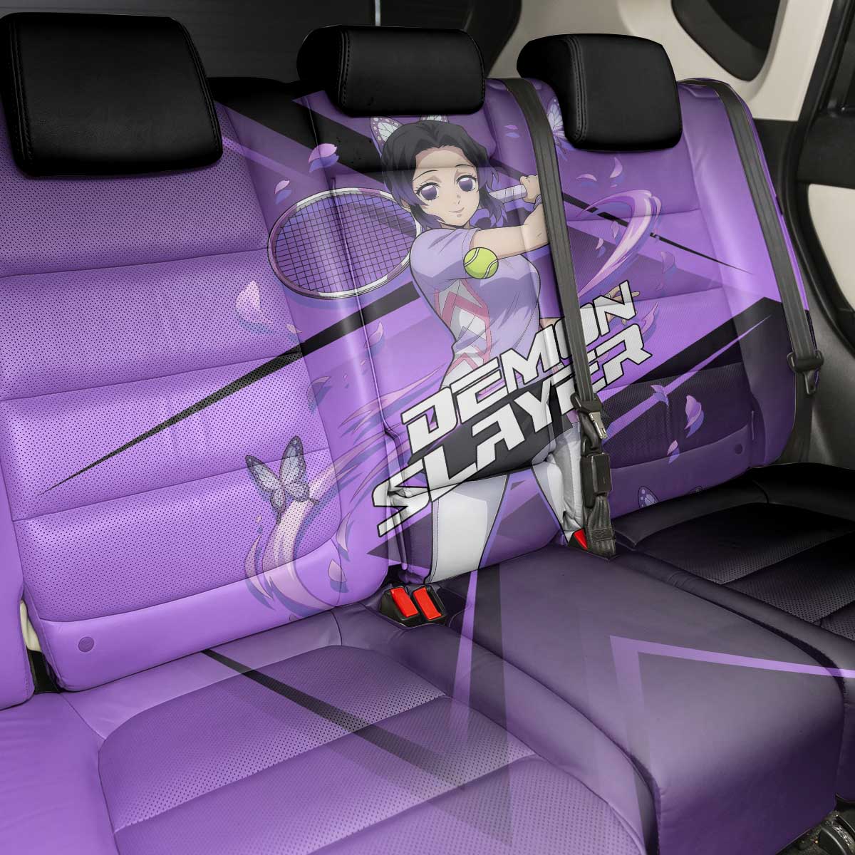 Shinobu Kocho Insect Rally Back Car Seat Cover Sporty Anime Mashup Style