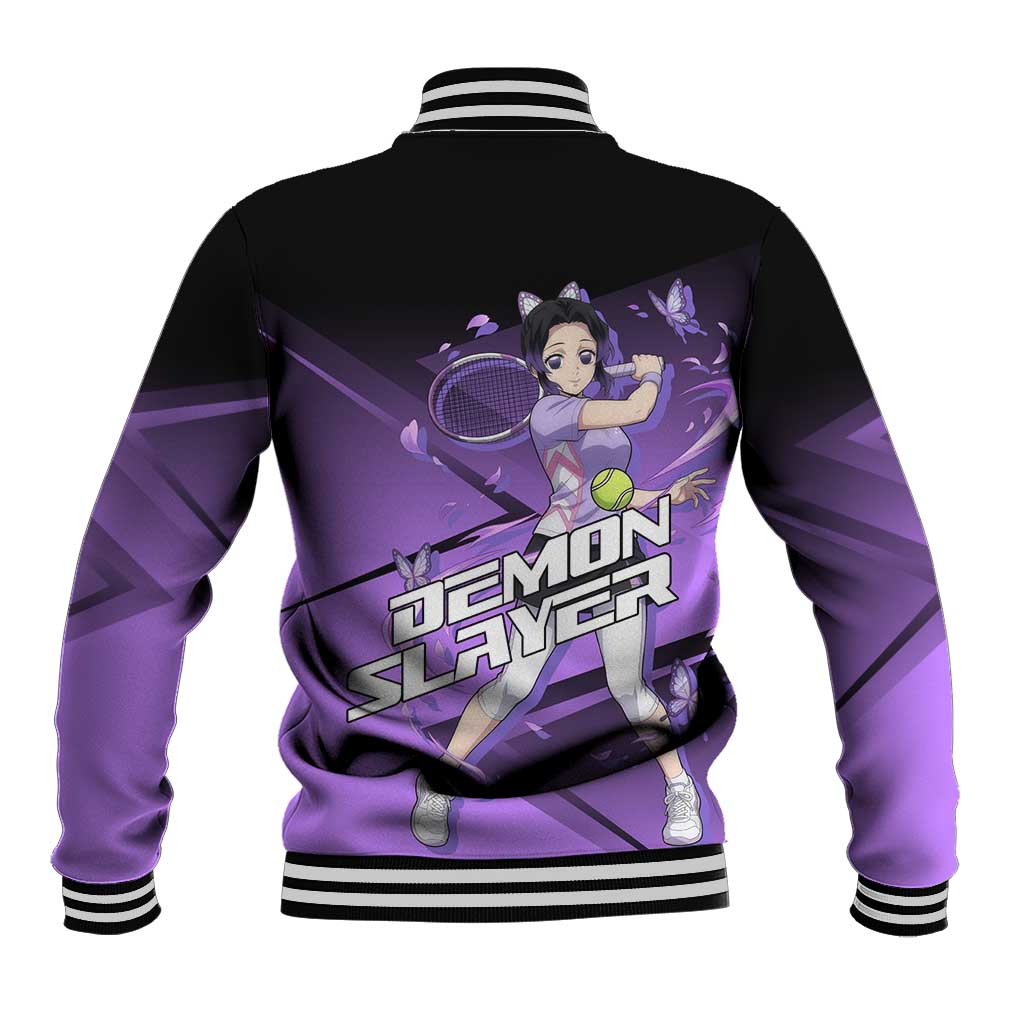 Shinobu Kocho Insect Rally Baseball Jacket Sporty Anime Mashup Style