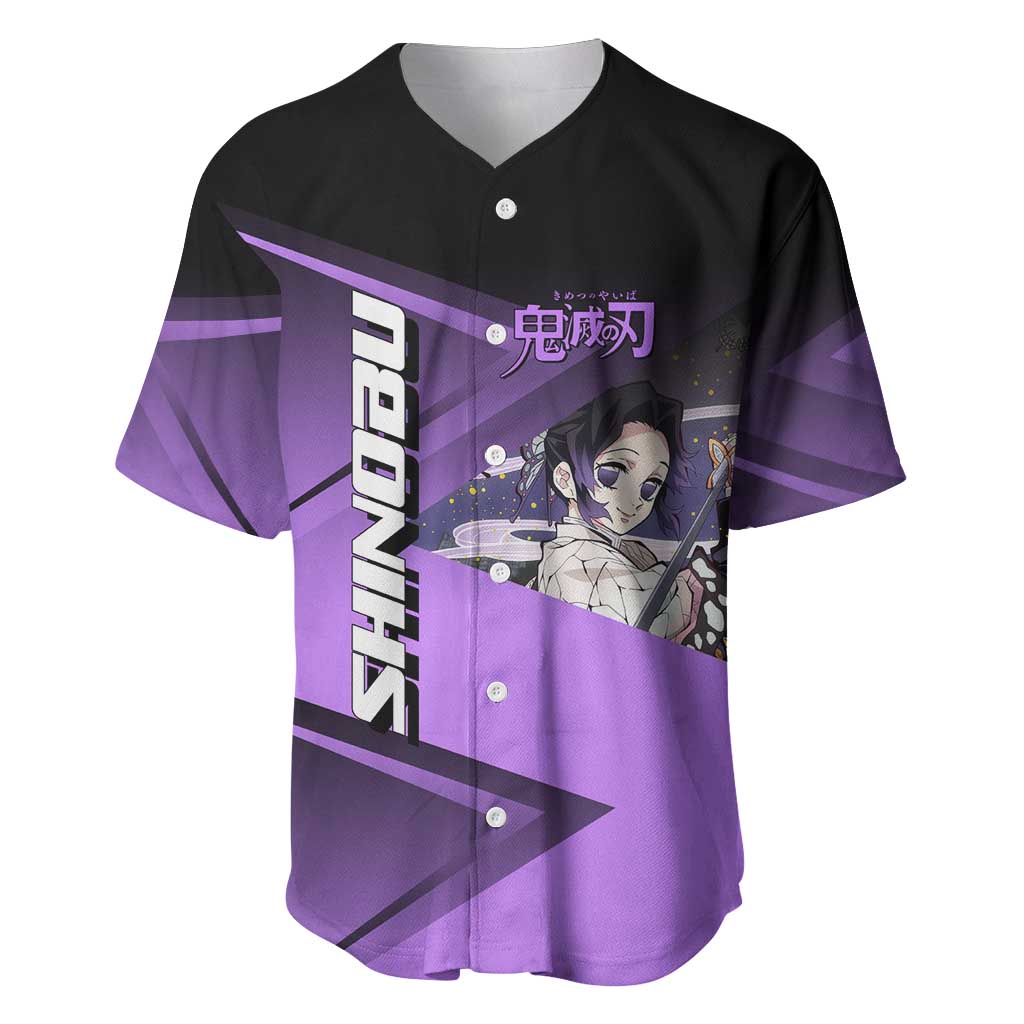 Shinobu Kocho Insect Rally Baseball Jersey Sporty Anime Mashup Style