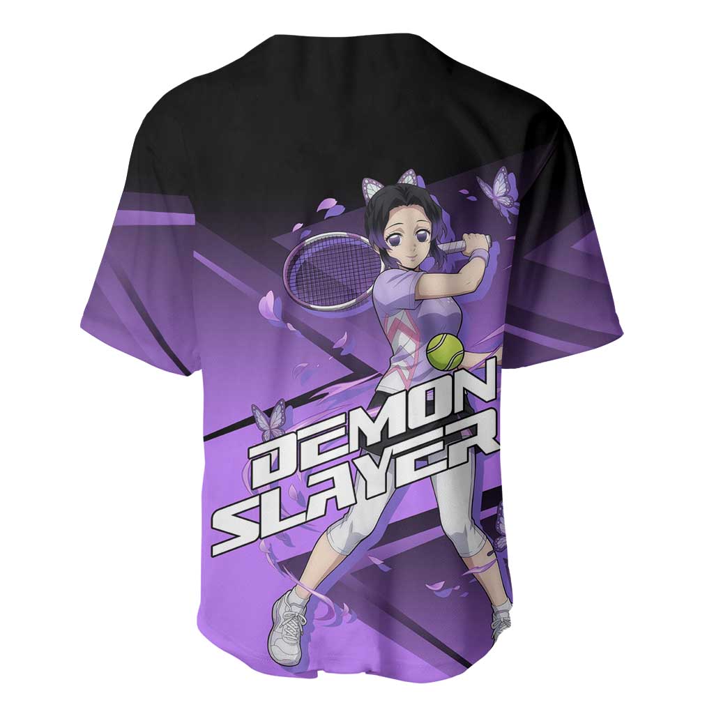Shinobu Kocho Insect Rally Baseball Jersey Sporty Anime Mashup Style