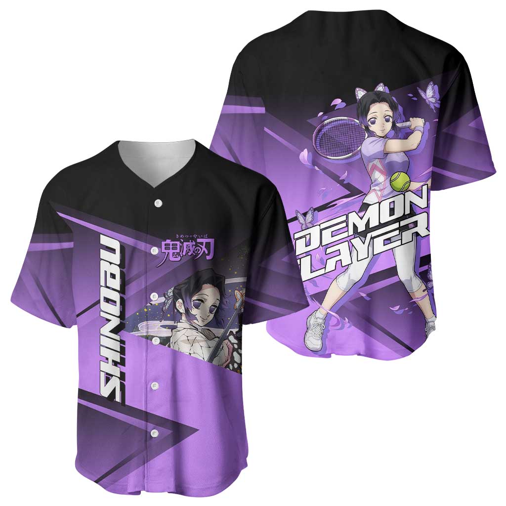 Shinobu Kocho Insect Rally Baseball Jersey Sporty Anime Mashup Style