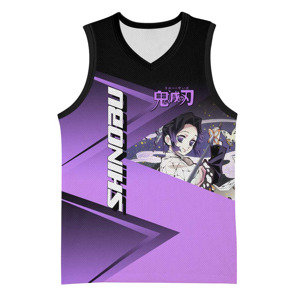 Shinobu Kocho Insect Rally Basketball Jersey Sporty Anime Mashup Style