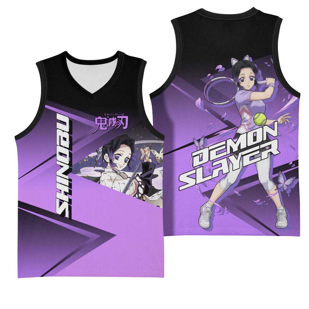 Shinobu Kocho Insect Rally Basketball Jersey Sporty Anime Mashup Style