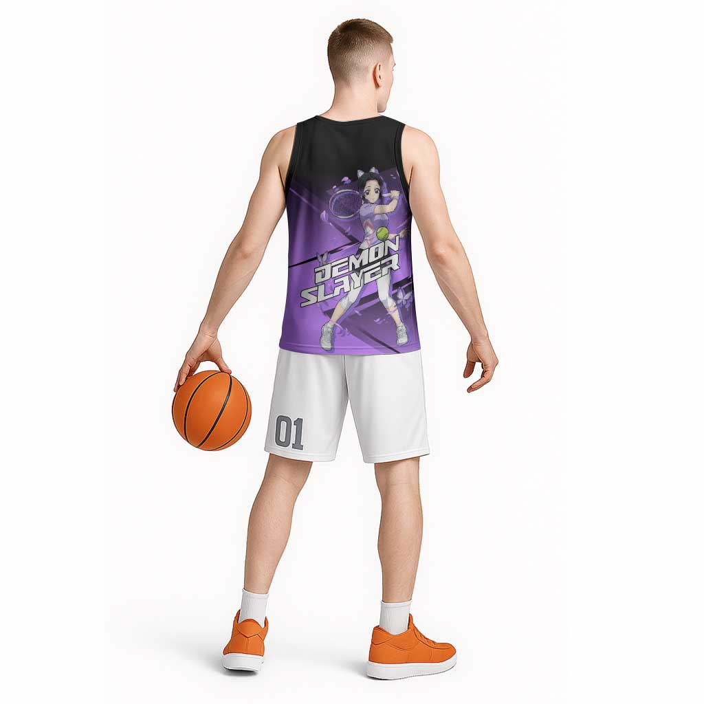 Shinobu Kocho Insect Rally Basketball Jersey Sporty Anime Mashup Style