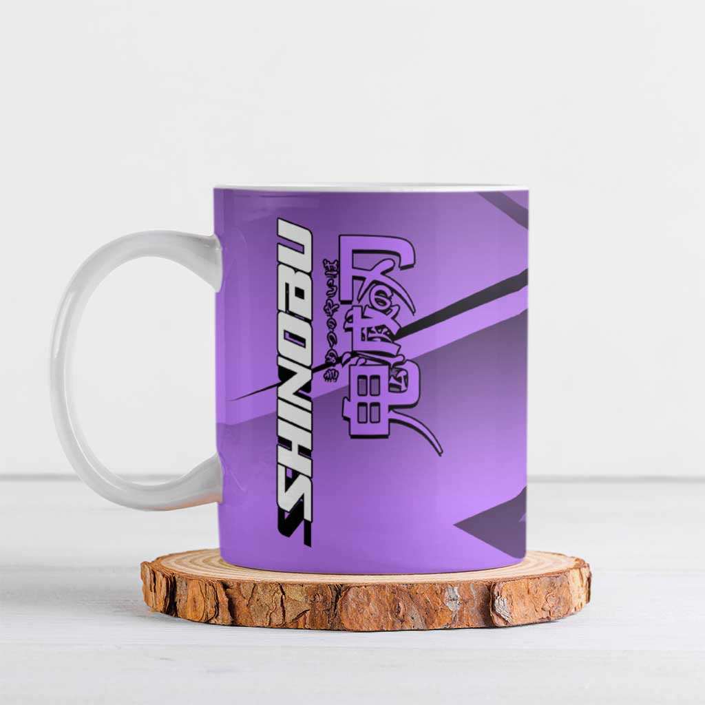 Shinobu Kocho Insect Rally Ceramic Mug Sporty Anime Mashup Style