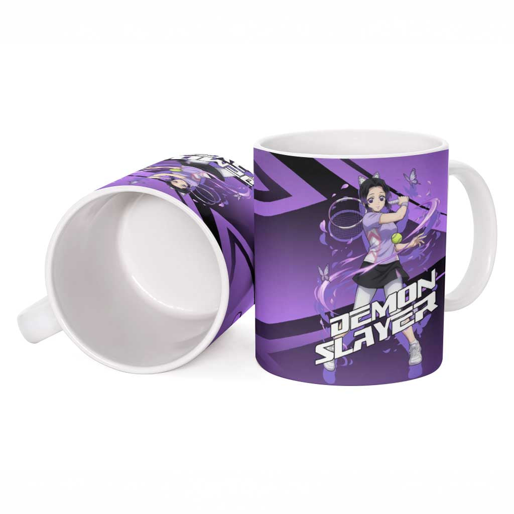 Shinobu Kocho Insect Rally Ceramic Mug Sporty Anime Mashup Style