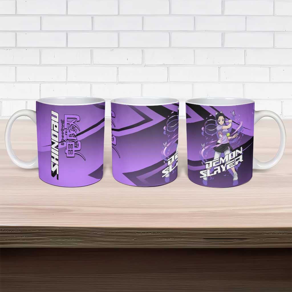 Shinobu Kocho Insect Rally Ceramic Mug Sporty Anime Mashup Style