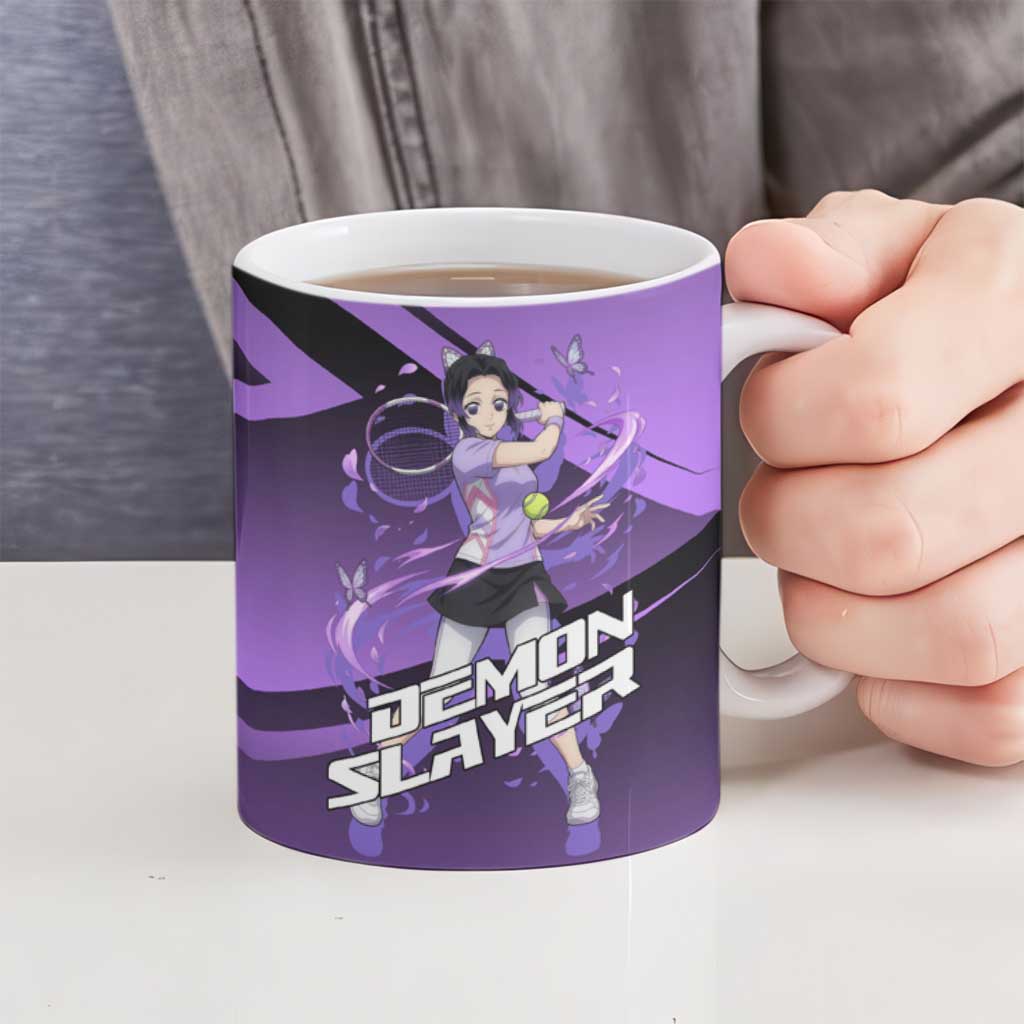 Shinobu Kocho Insect Rally Ceramic Mug Sporty Anime Mashup Style