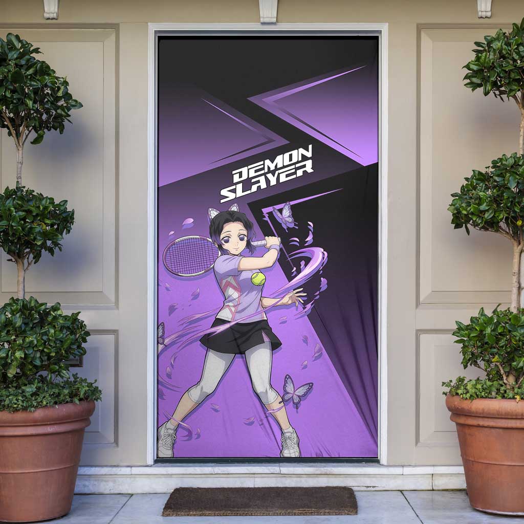Shinobu Kocho Insect Rally Door Cover Sporty Anime Mashup Style