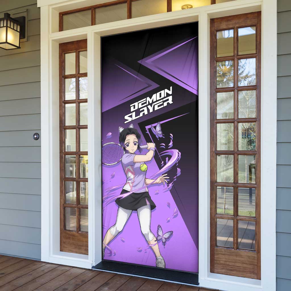 Shinobu Kocho Insect Rally Door Cover Sporty Anime Mashup Style