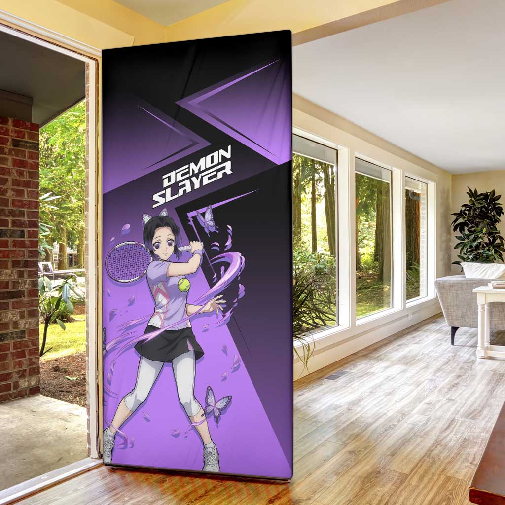 Shinobu Kocho Insect Rally Door Cover Sporty Anime Mashup Style