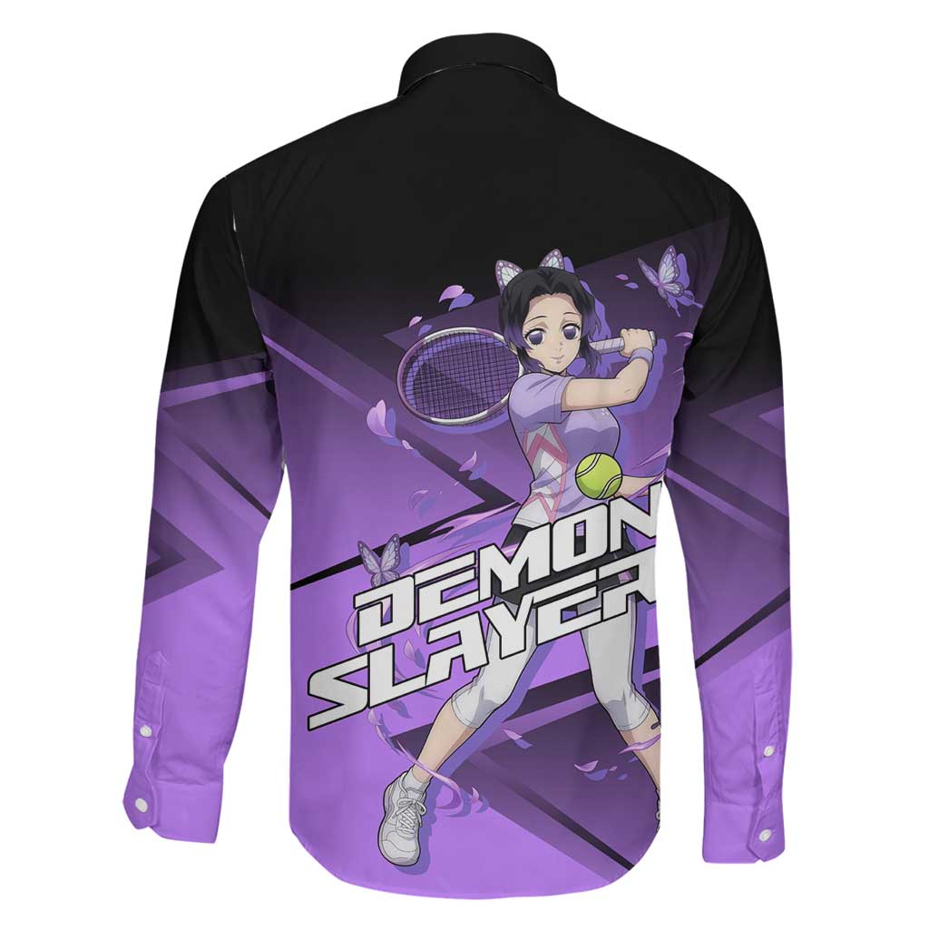 Shinobu Kocho Insect Rally Family Matching Short Sleeve Bodycon Dress and Hawaiian Shirt Sporty Anime Mashup Style