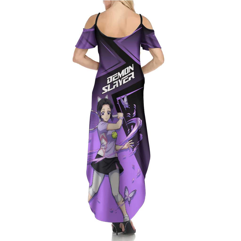 Shinobu Kocho Insect Rally Family Matching Summer Maxi Dress and Hawaiian Shirt Sporty Anime Mashup Style