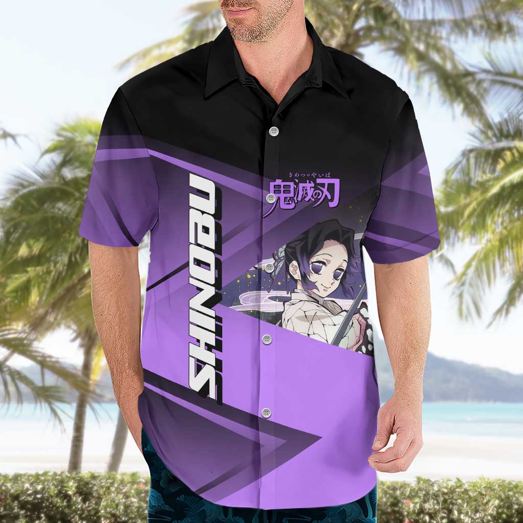 Shinobu Kocho Insect Rally Hawaiian Shirt Sporty Anime Mashup Style