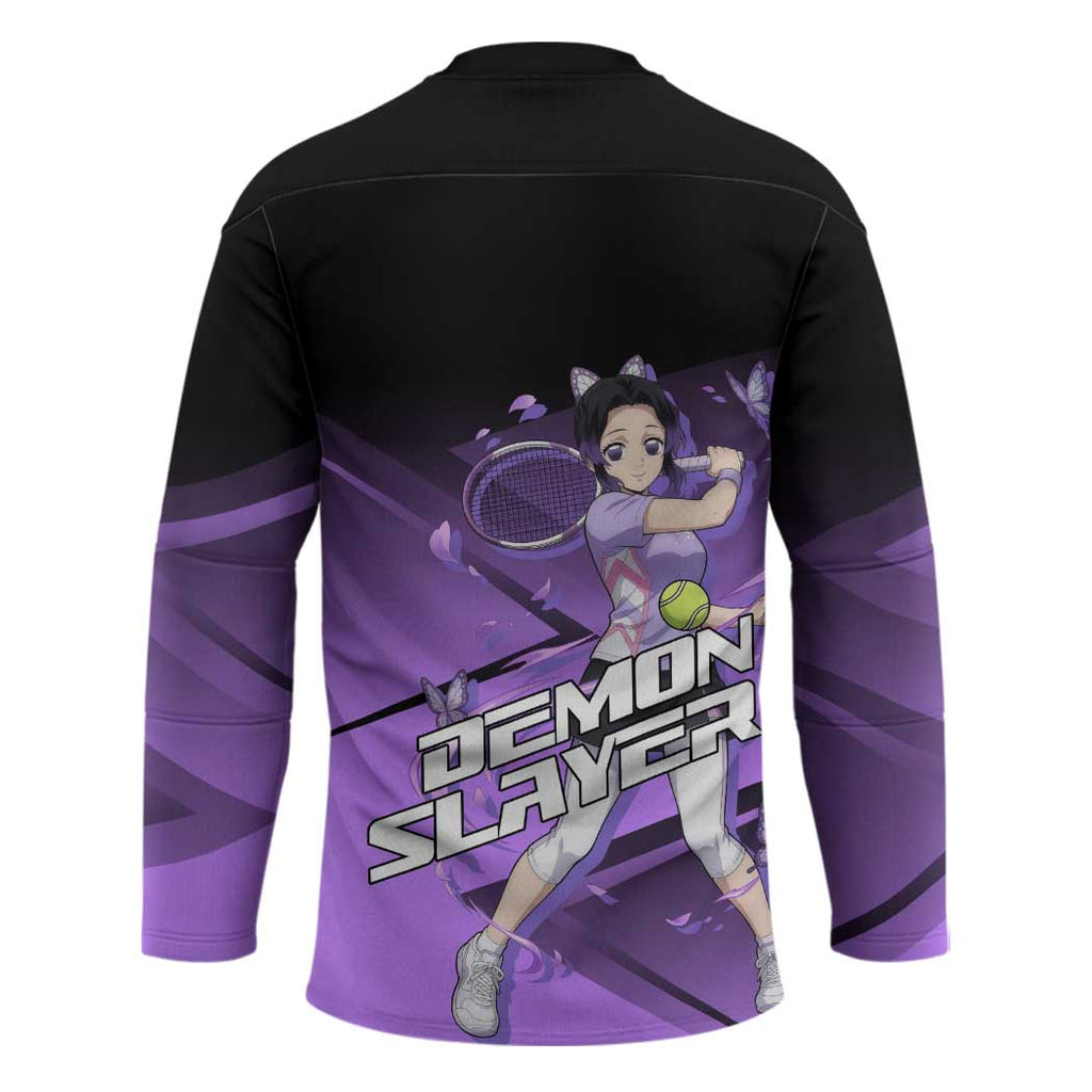 Shinobu Kocho Insect Rally Hockey Jersey Sporty Anime Mashup Style