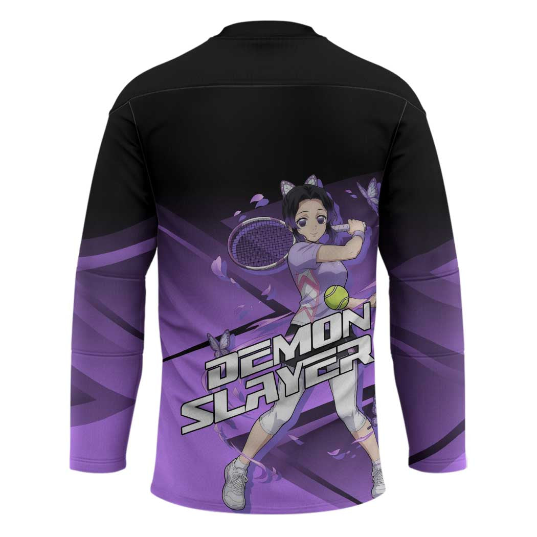 Shinobu Kocho Insect Rally Hockey Jersey Sporty Anime Mashup Style