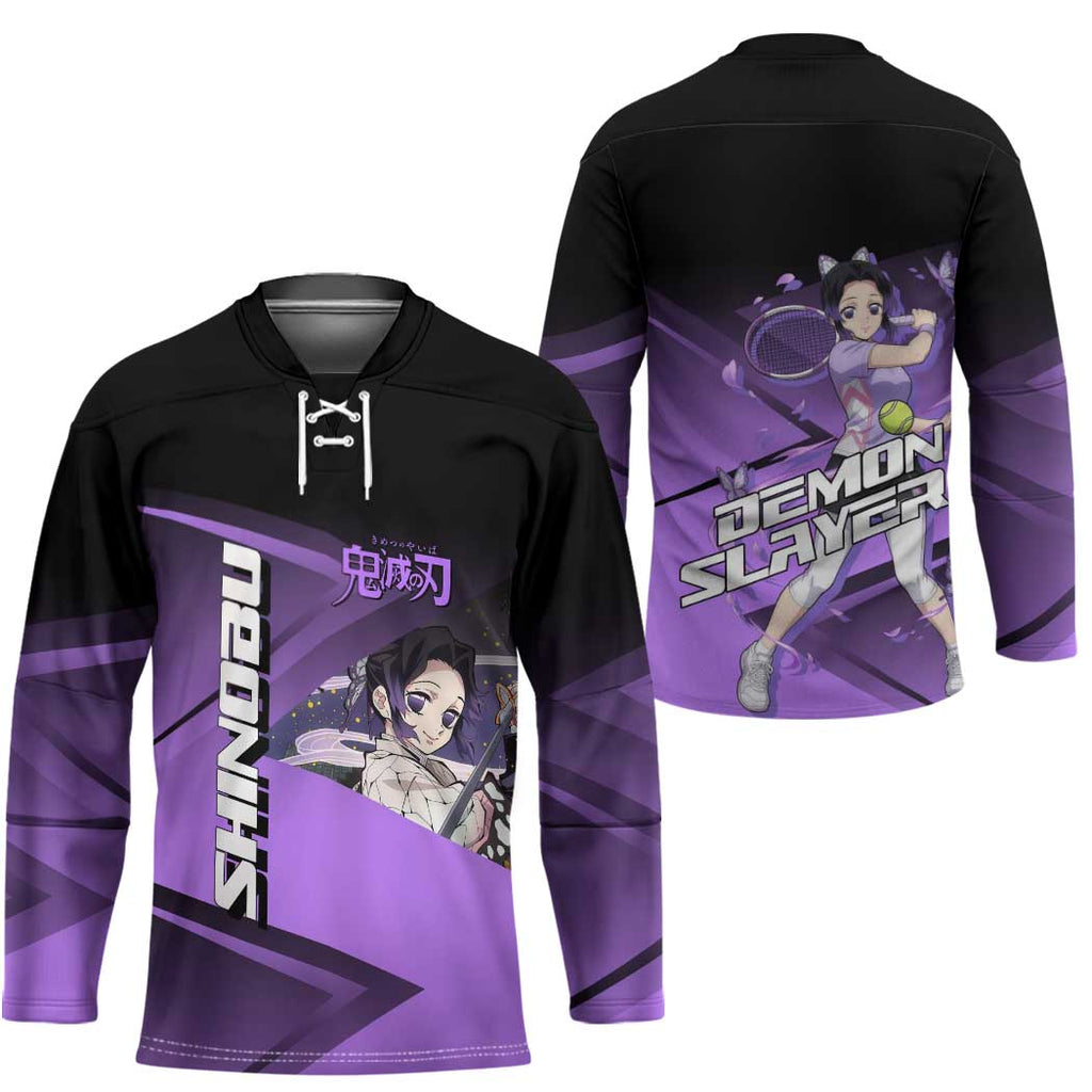 Shinobu Kocho Insect Rally Hockey Jersey Sporty Anime Mashup Style