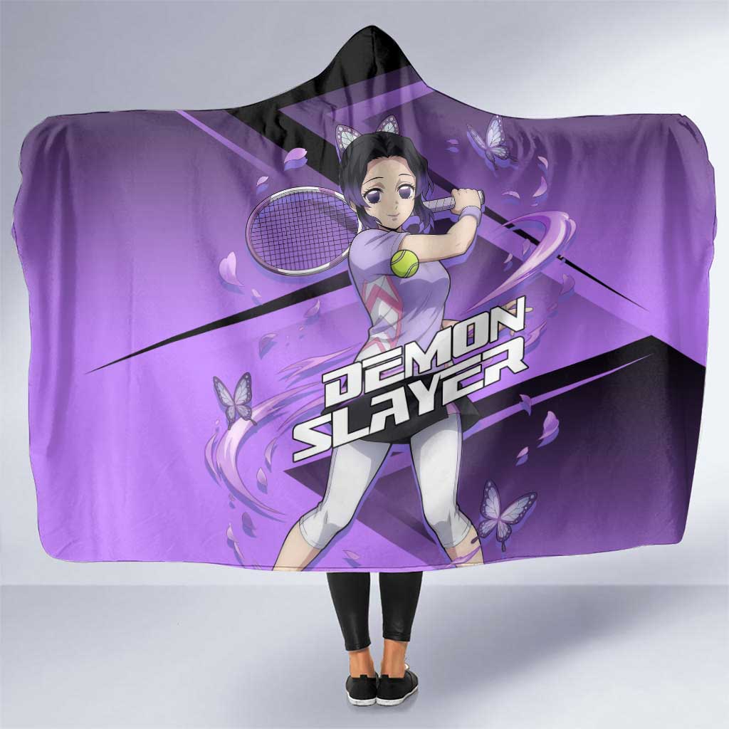 Shinobu Kocho Insect Rally Hooded Blanket Sporty Anime Mashup Style