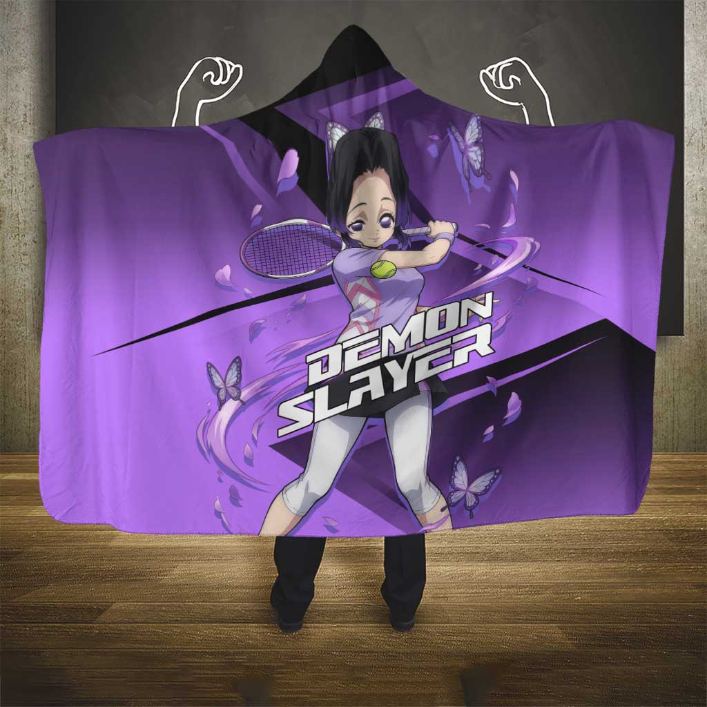 Shinobu Kocho Insect Rally Hooded Blanket Sporty Anime Mashup Style