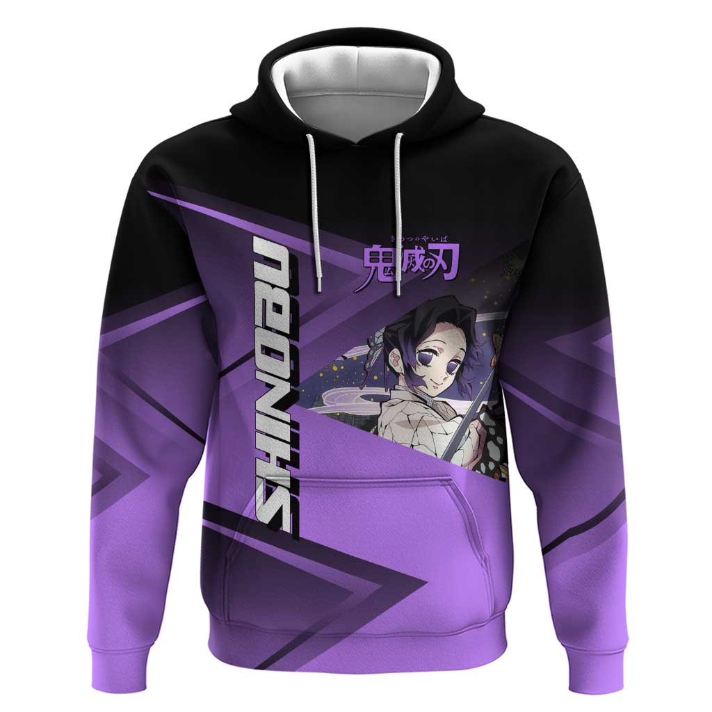 Shinobu Kocho Insect Rally Hoodie Sporty Anime Mashup Style