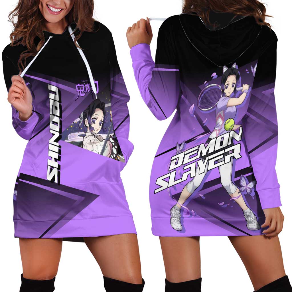 Shinobu Kocho Insect Rally Hoodie Dress Sporty Anime Mashup Style