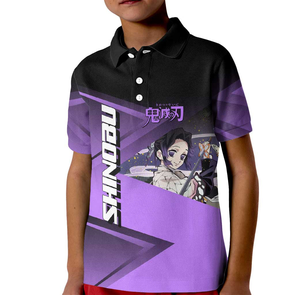 Shinobu Kocho Insect Rally Kid Polo Shirt Sporty Anime Mashup Style