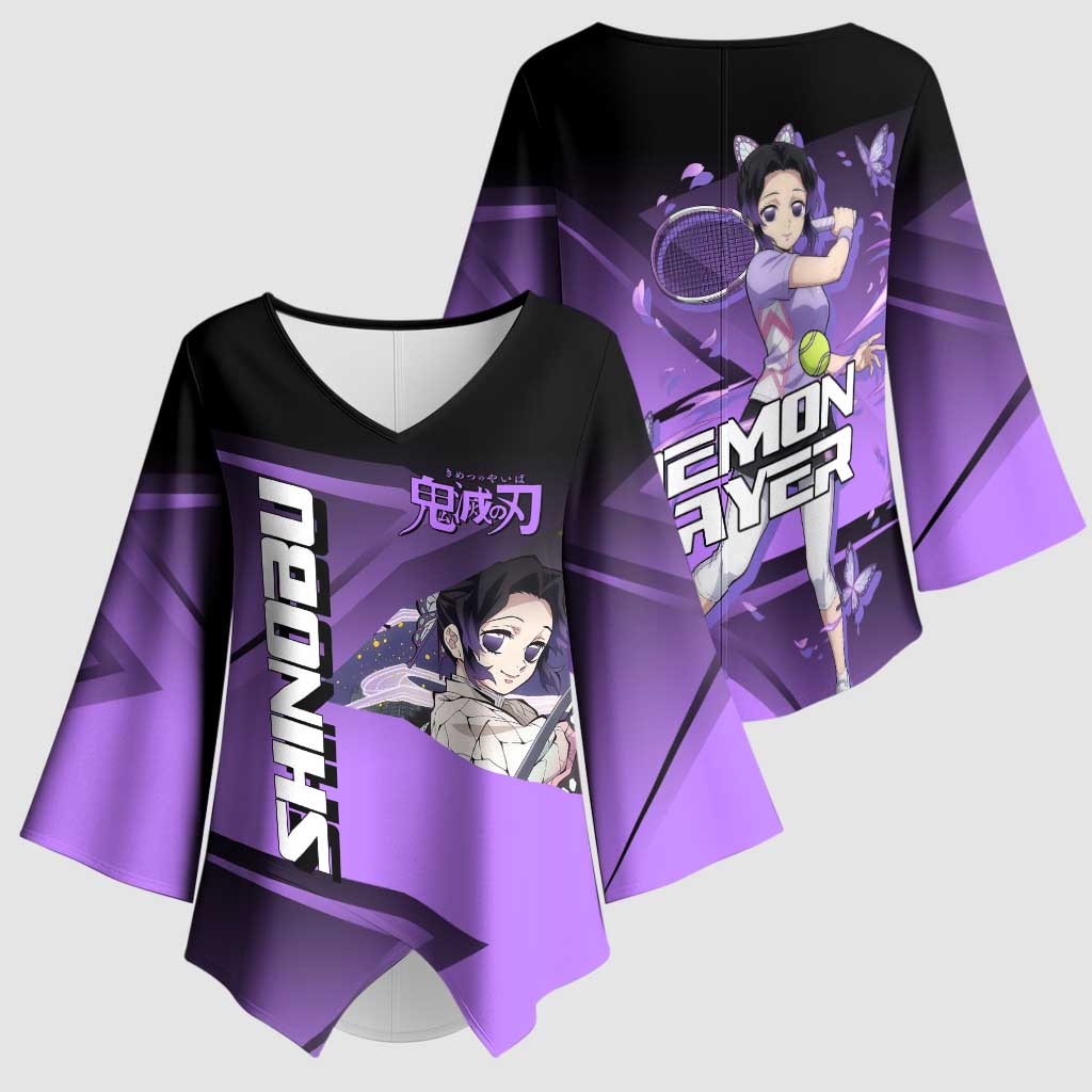 Shinobu Kocho Insect Rally Kimono Sleeve Blouse Sporty Anime Mashup Style